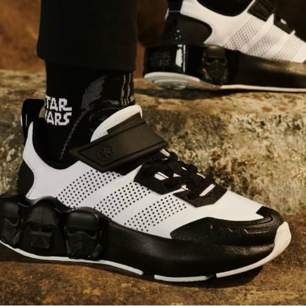 Adidas Black and White Kids Star Wars Sneakers